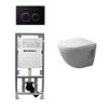 Duravit Philippe Starck 3 compact inbouwreservoir set soft close zitting afdekplaat sigma20 zwart SW32459 Duravit Philippe Starck 3 compact inbouwreservoir set soft close zitting afdekplaat sigma20 zwart SW32459