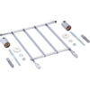 Duravit Duravital Emmerrooster - met bevestigingsset - hoogglans chroom 0291274