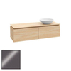 Villeroy en Boch Legato wastafelonderbouwkast met 3 laden voor wastafel Subway 2.0 160x50x38cm glossy grey 1025419 Villeroy en Boch Legato wastafelonderbouwkast met 3 laden voor wastafel Subway 2.0 160x50x38cm glossy grey 1025419