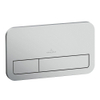 Villeroy & Boch Viconnect 2 knops bedieningsplaat edelmat TWEEDEKANS OUT6937