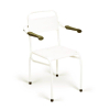 Handicare Linido chaise de douche hauteur d'assise 49cm incluant accoudoirs rabattables blanc 0600795