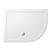Crosswater Showertray douchebak 120x90x4cm kwartrond offset rechts wit SW21562 Crosswater Showertray douchebak 120x90x4cm kwartrond offset rechts wit SW21562
