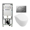 Villeroy en Boch Subway 2.0 compact DirectFlush toiletset met Geberit reservoir en bedieningsplaat mat chroom softclose met quickrelease wit SW47116 Villeroy en Boch Subway 2.0 compact DirectFlush toiletset met Geberit reservoir en bedieningsplaat mat chroom softclose met quickrelease wit SW47116