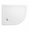 Crosswater Showertray douchebak 100x80x4cm kwartrond offset rechts wit SW21558 Crosswater Showertray douchebak 100x80x4cm kwartrond offset rechts wit SW21558