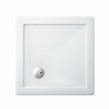 Crosswater Showertray Douchebak - 80x80x4cm - vierkant - acryl - glans wit SW21536