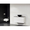 Saniclass New Future XXS Corestone13 waskom zwart badmeubel 100cm zonder spiegel wit SW28168 Saniclass New Future XXS Corestone13 waskom zwart badmeubel 100cm zonder spiegel wit SW28168