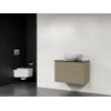 Saniclass New Future XXS Kos waskom badmeubel 80cm hoogglans zonder spiegel taupe SW27842 Saniclass New Future XXS Kos waskom badmeubel 80cm hoogglans zonder spiegel taupe SW27842