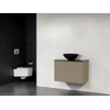 Saniclass New Future XXS Corestone13 waskom zwart badmeubel 80cm zonder spiegel taupe SW27839 Saniclass New Future XXS Corestone13 waskom zwart badmeubel 80cm zonder spiegel taupe SW27839