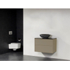 Saniclass New Future Corestone13 waskom gehamerd badmeubel 80cm zonder spiegel taupe SW25057 Saniclass New Future Corestone13 waskom gehamerd badmeubel 80cm zonder spiegel taupe SW25057
