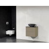 Saniclass New Future Corestone13 gehamerd badmeubel 60cm zonder spiegel taupe SW25058 Saniclass New Future Corestone13 gehamerd badmeubel 60cm zonder spiegel taupe SW25058