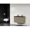 Saniclass New Future XXS Corestone13 badmeubel 100cm zonder spiegel taupe SW27834 Saniclass New Future XXS Corestone13 badmeubel 100cm zonder spiegel taupe SW27834