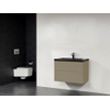 Saniclass New Future XXS Corestone badmeubel 80cm zonder spiegel taupe SW27833 Saniclass New Future XXS Corestone badmeubel 80cm zonder spiegel taupe SW27833