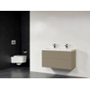 Saniclass New Future XXS Foggia badmeubel 100cm zonder spiegel taupe SW27828 Saniclass New Future XXS Foggia badmeubel 100cm zonder spiegel taupe SW27828