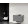 Saniclass New Future XXS Kos Vasque Blanc meuble 100cm sans miroir gris SW27825 Saniclass New Future XXS Kos Vasque Blanc meuble 100cm sans miroir gris SW27825