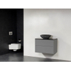 Saniclass New Future XXS Corestone13 waskom gehamerd badmeubel 80cm zonder spiegel grijs SW27815 Saniclass New Future XXS Corestone13 waskom gehamerd badmeubel 80cm zonder spiegel grijs SW27815
