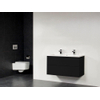 Saniclass New Future Bologna badmeubel 100cm zonder spiegel zwart SW25145 Saniclass New Future Bologna badmeubel 100cm zonder spiegel zwart SW25145