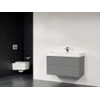 Saniclass New Future Florence Meuble salle de bains 100cm avec 2 trous pour robinetterie sans miroir gris SW25122 Saniclass New Future Florence Meuble salle de bains 100cm avec 2 trous pour robinetterie sans miroir gris SW25122