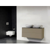 Saniclass New Future Kos waskom badmeubel 120cm hoogglans zonder spiegel taupe SW25110 Saniclass New Future Kos waskom badmeubel 120cm hoogglans zonder spiegel taupe SW25110