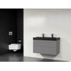 Saniclass New Future Black Spirit Meuble salle de bains 100cm sans miroir gris SW25097 Saniclass New Future Black Spirit Meuble salle de bains 100cm sans miroir gris SW25097