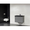 Saniclass New Future Black Spirit Meuble salle de bains 80cm sans miroir gris SW25096