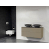 Saniclass New Future Corestone13 waskom gehamerd badmeubel 120cm 1 sifonuitsparing zonder spiegel taupe SW25060 Saniclass New Future Corestone13 waskom gehamerd badmeubel 120cm 1 sifonuitsparing zonder spiegel taupe SW25060
