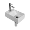 Best Design Wonder fonteinset 29x18x9.5cm 1 kraangat links met kraan sifon en afvoerplug keramiek wit SW27971 Best Design Wonder fonteinset 29x18x9.5cm 1 kraangat links met kraan sifon en afvoerplug keramiek wit SW27971