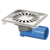 Van Den Berg siphon de sol 15x15cm sortie universelle 40/50mm inox GA19129