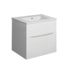 Crosswater Glide II ensemble de meubles de salle de bain - 50x45x52cm - 2 tiroirs lavabo sans poignée - blanc - blanc brillant SW892744