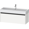 Duravit ketho 2 meuble de lavabo avec 1 tiroir pour lavabo simple 118.4x46x44cm avec poignée anthracite blanc mat SW772892