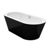 Bette Starlet oval silhouette vrijstaand bad 185 x 85cm bicolour 350 binnen wit buiten glanzend zwart GA71802 Bette Starlet oval silhouette vrijstaand bad 185 x 85cm bicolour 350 binnen wit buiten glanzend zwart GA71802