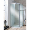 Simpsons Edge douchecabine kwartrond 90x90x195cm schuifdeuren zilver profiel helder glas SW21402 Simpsons Edge douchecabine kwartrond 90x90x195cm schuifdeuren zilver profiel helder glas SW21402