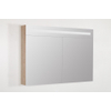 BRAUER Promise Deluxe spiegelkast - 100x70x15cm - met directe verlichting - 2 dubbelzijdige spiegeldeuren - Sunlit SW30767