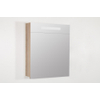 Saniclass 2.0 Spiegelkast - 60x70x15cm - verlichting geintegreerd - 1 linksdraaiende spiegeldeur - MFC - legno calore SW30769