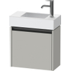 Duravit Ketho.2 Wastafelonderbouwkast - met 1 deur - 48.4x23.8x44cm links - met greep antraciet - betongrijs mat SW772646