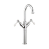 Crosswater Belgravia Robinet de cuisine - hauteur 46,5cm - saillie 16,8cm - levier - chrome SW30910