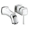 Grohe Grandera afbouwdeel voor 2 gats inbouw wandkraan met uitloop 17.7cm chroom 0437824 Grohe Grandera afbouwdeel voor 2 gats inbouw wandkraan met uitloop 17.7cm chroom 0437824