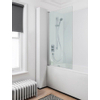 Simpsons Click S badwand 1delig 80x150cm 6mm helder glas met muurprofiel draaibaar chroom SW30890 Simpsons Click S badwand 1delig 80x150cm 6mm helder glas met muurprofiel draaibaar chroom SW30890