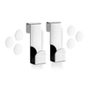 Zack Mitor crochet 2.4x4.2x7.5cm pour paroi de douche set de 2 inox SW61906