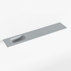 Mondiaz EDEN Lavabo compact - 120x23x0.9cm - vasque à gauche - sans trous de robinetterie - pour meuble de WC - Solid surface - Plata SW1025878