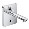 Kludi Zenta E afbouwdeel voor inbouw elektrische wandkraan met temperatuur greep met soft edge rozet met uitloop 19cm chroom 0413207 Kludi Zenta E afbouwdeel voor inbouw elektrische wandkraan met temperatuur greep met soft edge rozet met uitloop 19cm chroom 0413207