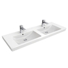 Villeroy & Boch Subway 2.0 Double lavabo pour meuble 130cm avec 2 trous pour robinetterie et trop plein Blanc 1024040 Villeroy & Boch Subway 2.0 Double lavabo pour meuble 130cm avec 2 trous pour robinetterie et trop plein Blanc 1024040