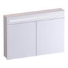 Miroir de toilette BRAUER Promise - 100x70x15cm -- avec éclairage 2 portes miroir mat sable SW1203710