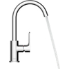 Hansgrohe Rebris S Mitigeur lavabo - bec pivotant - avec vidage - noir mat SW796429