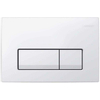 Geberit Delta51 bedieningsplaat, 2-toets spoeling frontbediening voor toilet 24.6x16.4cm wit SW65820 Geberit Delta51 bedieningsplaat, 2-toets spoeling frontbediening voor toilet 24.6x16.4cm wit SW65820