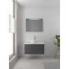 Bruynzeel Combo badmeubelset 90x45cm 1 wasbak 2 lades met spiegel met softclose ceramic grafiet SW383561 Bruynzeel Combo badmeubelset 90x45cm 1 wasbak 2 lades met spiegel met softclose ceramic grafiet SW383561
