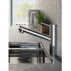 Hotbath Fellow keukenmengkraan 20x21cm met uittrekbare 2 standen handdouche geborsteld nikkel SW61955 Hotbath Fellow keukenmengkraan 20x21cm met uittrekbare 2 standen handdouche geborsteld nikkel SW61955