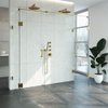 Saniclass Create Douchecabine XL 200x200x80cm profielloos met antikalk en 8mm veiligheidsglas Goud geborsteld SW638636 Saniclass Create Douchecabine XL 200x200x80cm profielloos met antikalk en 8mm veiligheidsglas Goud geborsteld SW638636