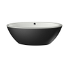 Xenz Britt vrijstaand bad 190x94x60 bicolor edelweiss/ebony incl. 7006 badafvoer/vulcombinatie chroom SW380260 Xenz Britt vrijstaand bad 190x94x60 bicolor edelweiss/ebony incl. 7006 badafvoer/vulcombinatie chroom SW380260