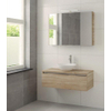 Bruynzeel Giro badmeubelset 100x49x46cm met spiegelkast bovenblad bardolino GA10868 Bruynzeel Giro badmeubelset 100x49x46cm met spiegelkast bovenblad bardolino GA10868