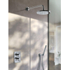 Hotbath Get Together complete thermostatische douche inbouwset Laddy V met 2 weg stop omstel geborsteld nikkel staafmodel wandarm 20cm SW12111 Hotbath Get Together complete thermostatische douche inbouwset Laddy V met 2 weg stop omstel geborsteld nikkel staafmodel wandarm 20cm SW12111
